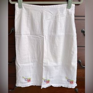 White Skirt (with crochet detailing)